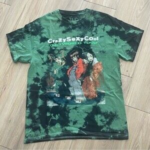 TLC Crazy Sexy Cool World Tour Acid Wash Concert Shirt Medium